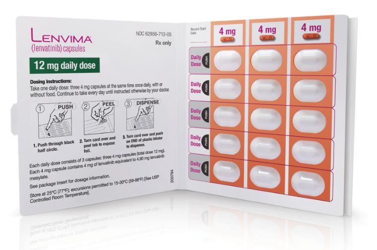 LENVIMA 12-mg blister pack graphic